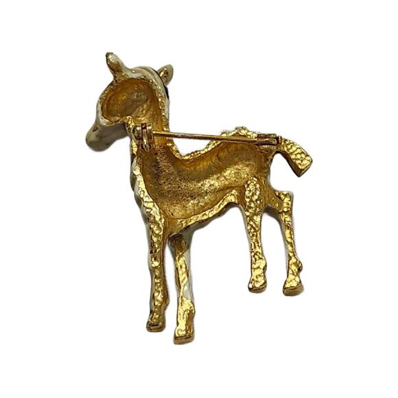 Vintage Enamel Zebra Brooch, Fetish Jewelry, EDS Awareness - Picture 3 of 10